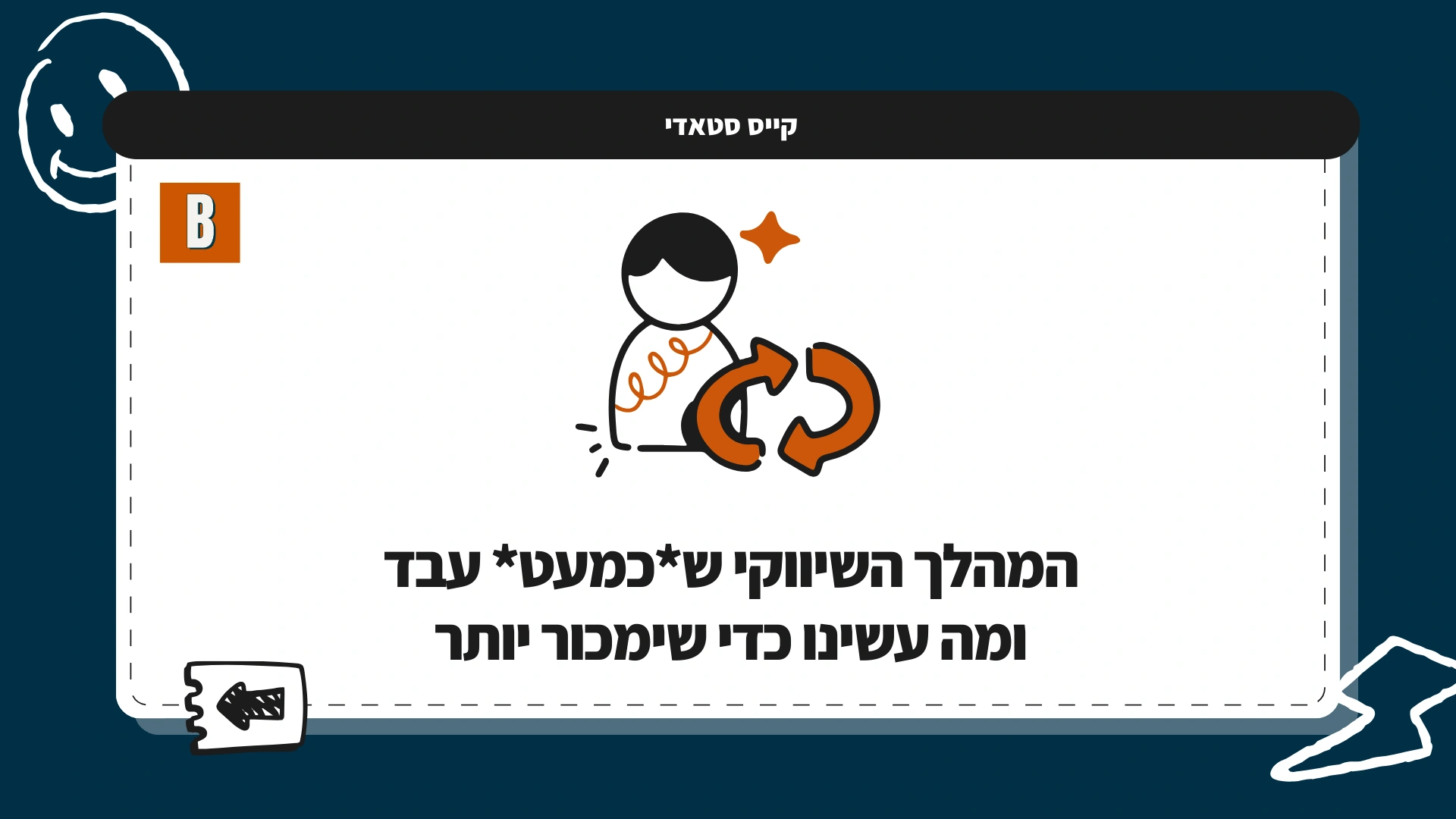 קייס סטאדי: המהלך השיווקי ש*כמעט* עבד ומה עשינו כדי שימכור יותר